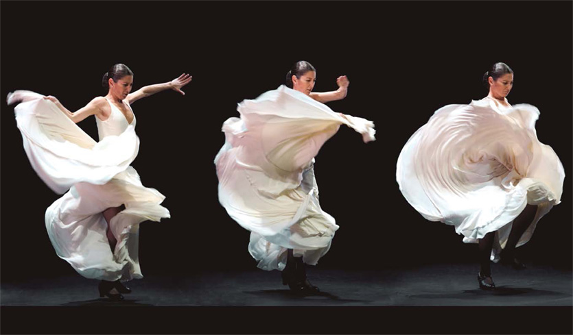 Sara Baras during flamenco performance