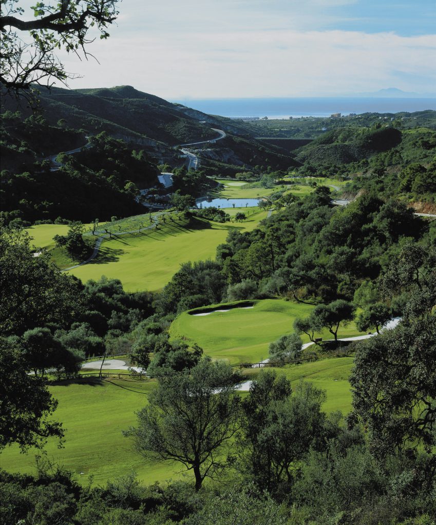 Playing golf at the heights of Marbella Club Golf