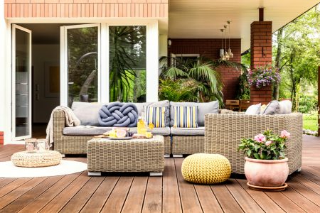 Terrace decoration in Mediterranen