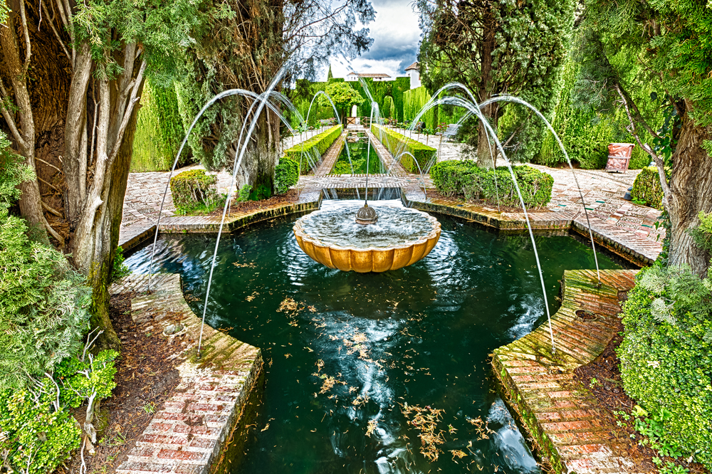 Granada fountain Andalusia